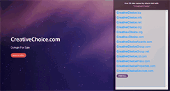 Desktop Screenshot of creativechoice.com